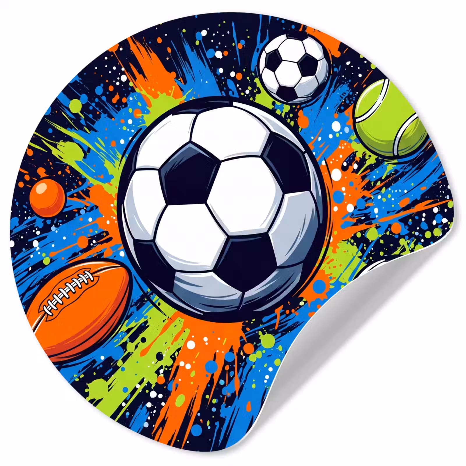 Behangcirkel - Sport - Ballen - Kleurrijk — 1