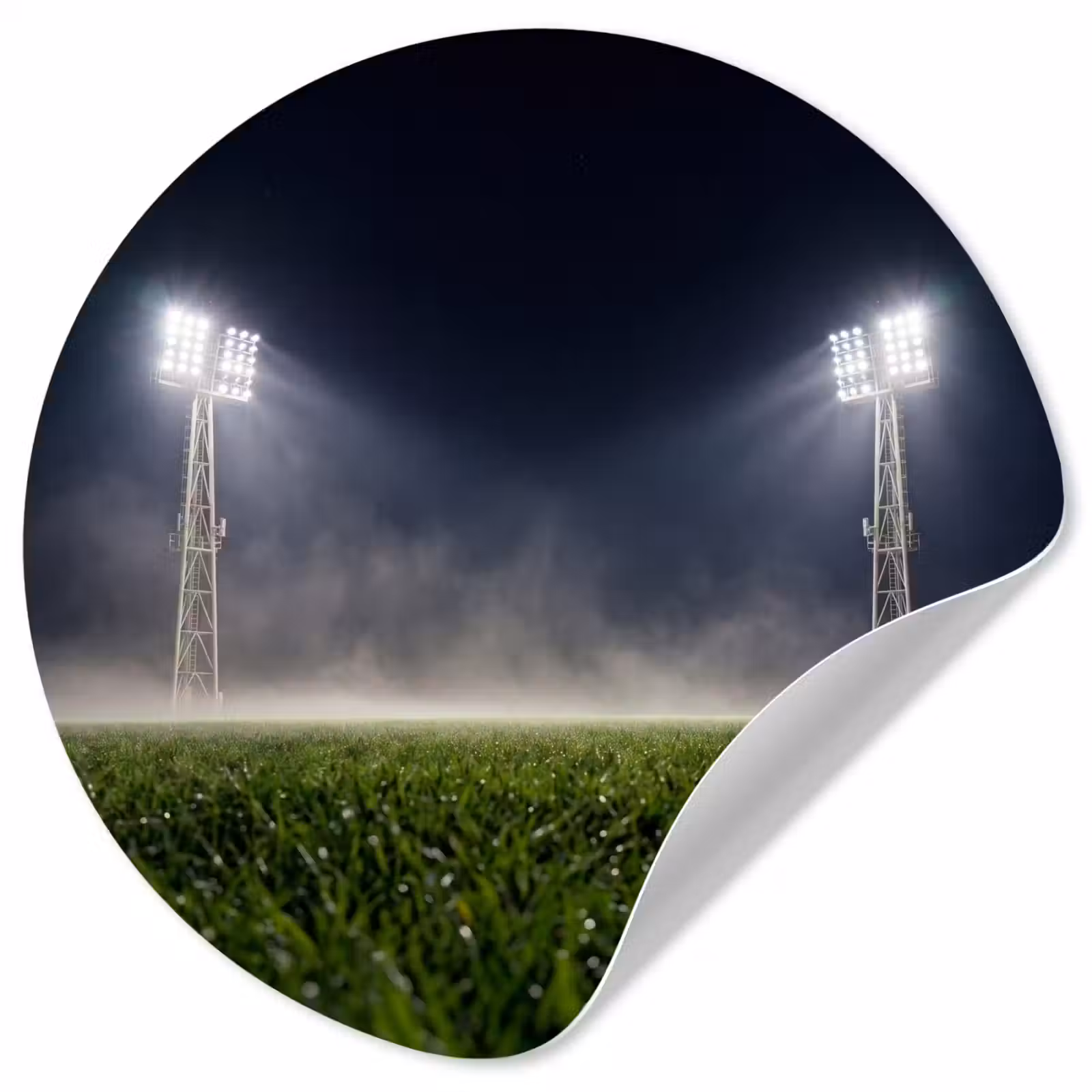 Behangcirkel - Stadion - Lichtmast - Sport - Nacht — 1