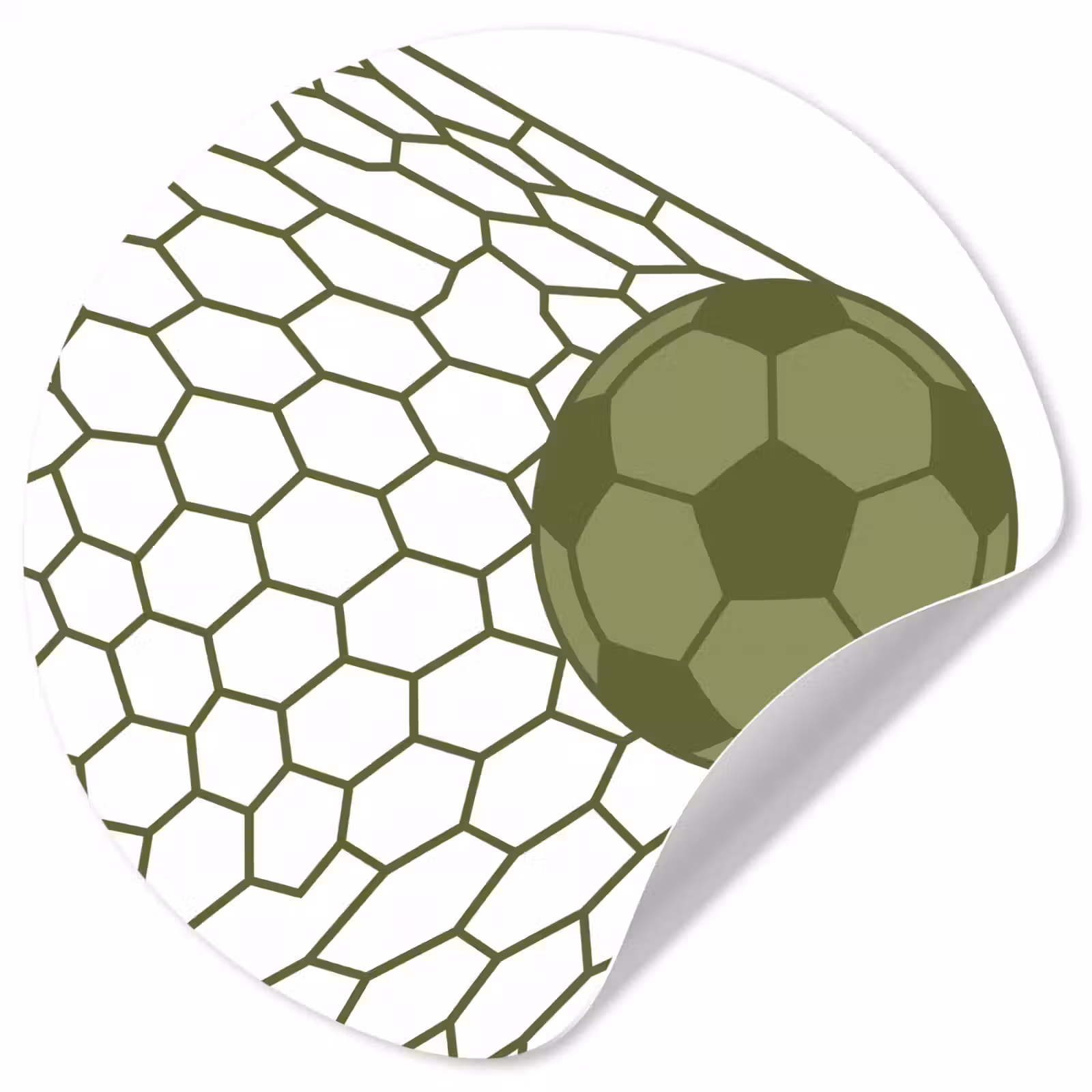 Behangcirkel - Voetbal - Goal - Sport - Groen — 1