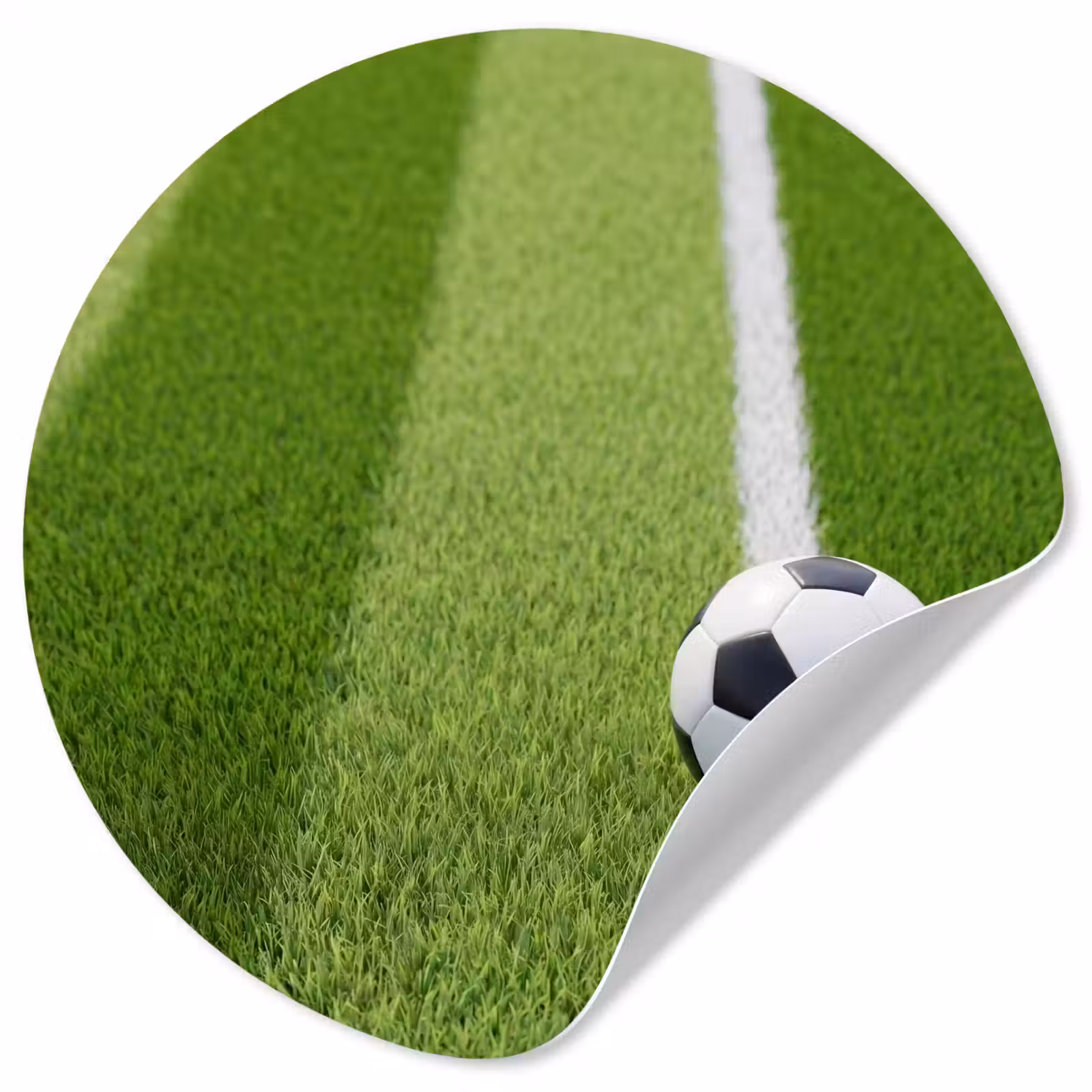 Behangcirkel - Voetbal - Grasveld - Sport - Groen — 1