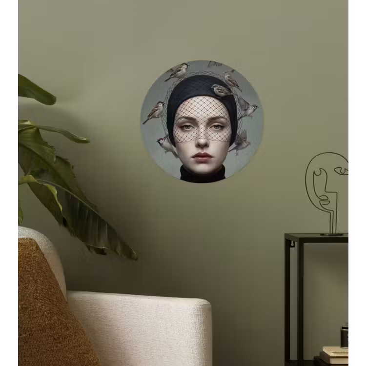 Behangcirkel - Portret - Vogels - Zwart — 3
