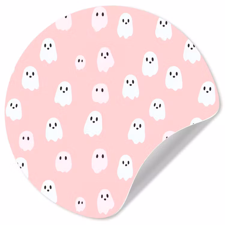 Behangcirkel - Spookjes - Patroon - Roze — 1