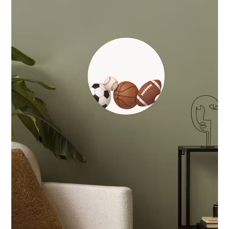 Behangcirkel - Sport - Ballen - Illustratie — 3