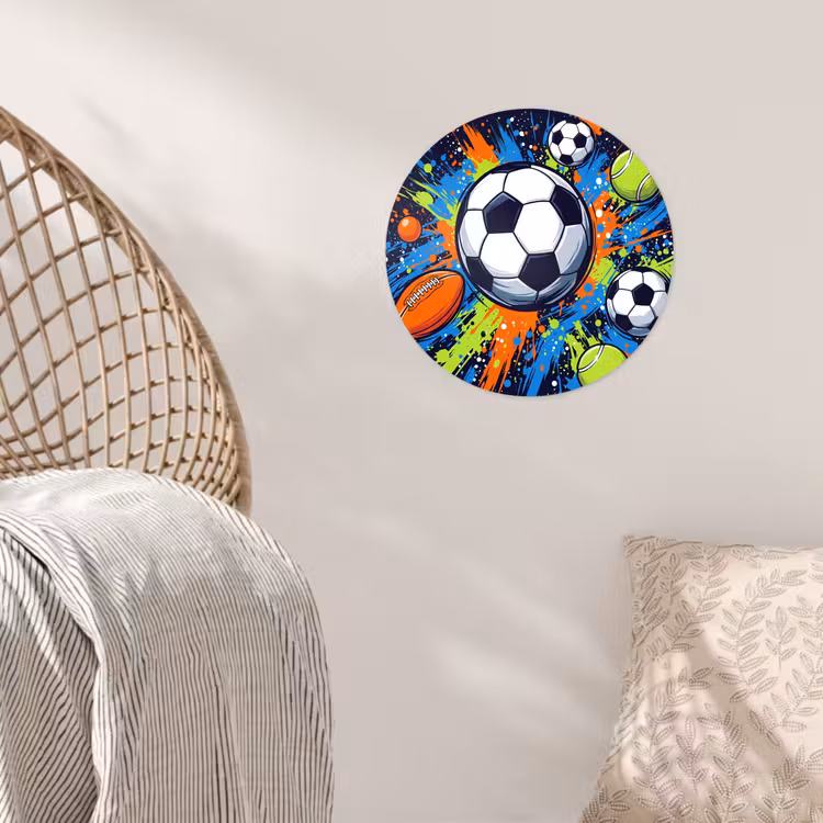 Behangcirkel - Sport - Ballen - Kleurrijk — 5