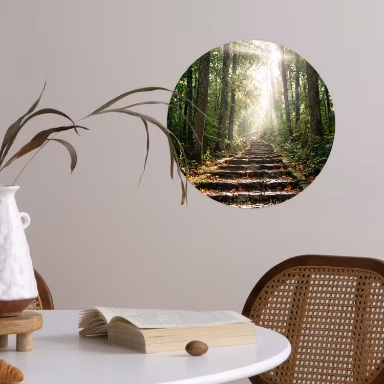 Behangcirkel - Stenen - Trap - Bos - Natuur — 4