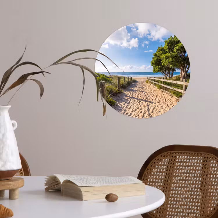 Behangcirkel - Strand - Zandpad - Oceaan - Natuur — 4