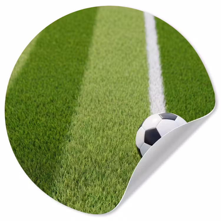 Behangcirkel - Voetbal - Grasveld - Sport - Groen — 1
