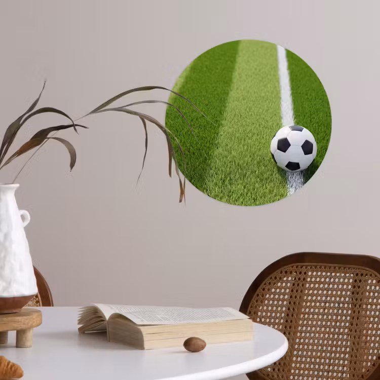 Behangcirkel - Voetbal - Grasveld - Sport - Groen — 4