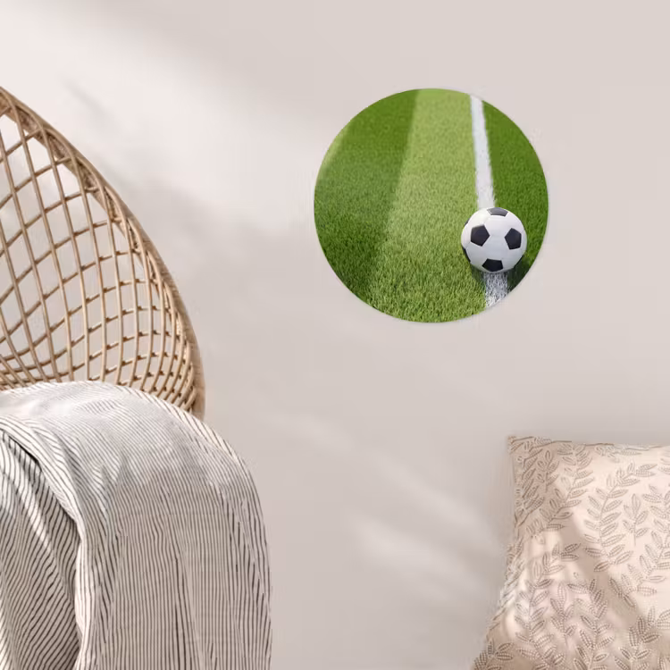 Behangcirkel - Voetbal - Grasveld - Sport - Groen — 5