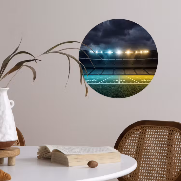 Behangcirkel - Voetbal - Stadion - Nacht - Modern — 4