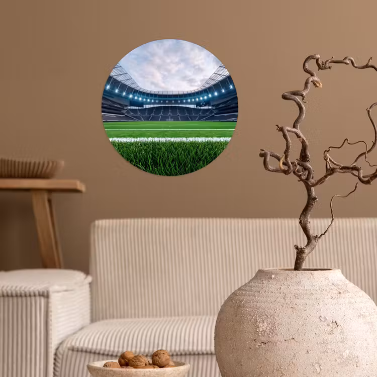 Behangcirkel - Voetbal - Stadion - Sport - Groen — 2