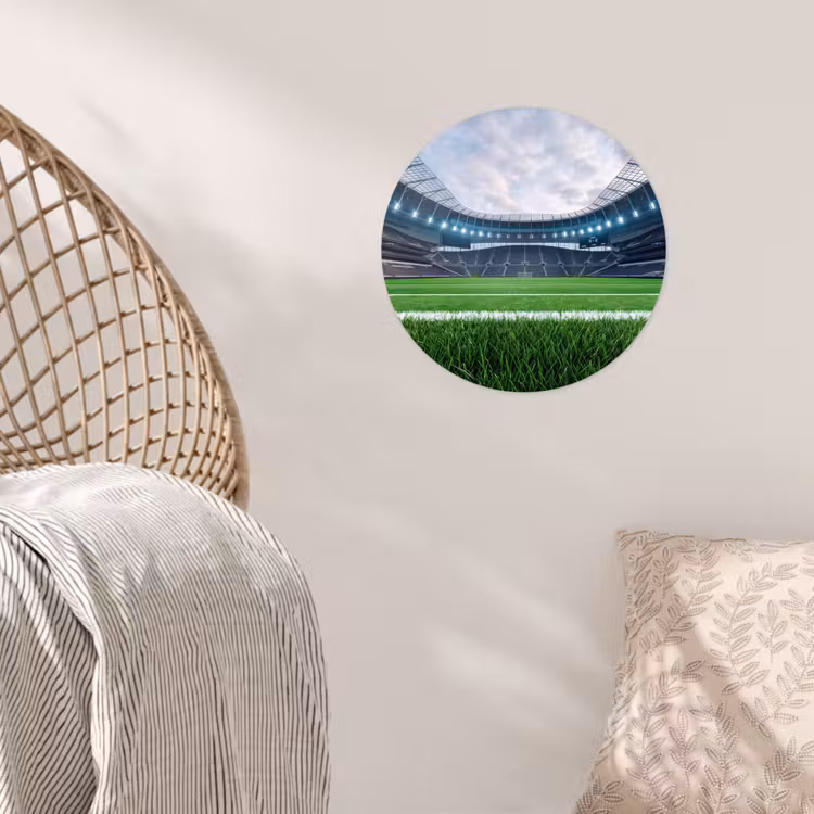 Behangcirkel - Voetbal - Stadion - Sport - Groen — 5