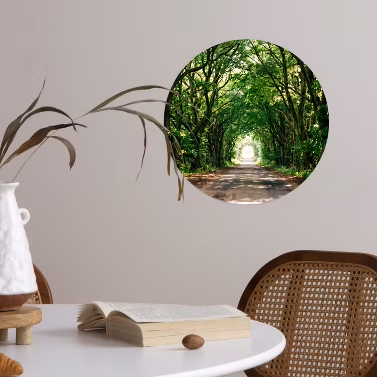 Behangcirkel - Weg - Bomen - Natuur - Groen — 4