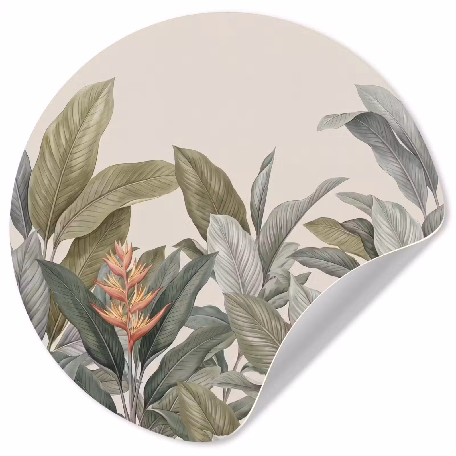Behangcirkel - Tropisch - Planten - Modern - Groen — 1
