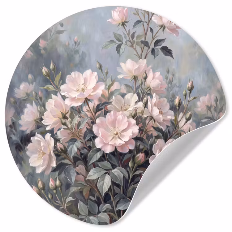 Behangcirkel - Rozen - Illustratie - Roze — 1