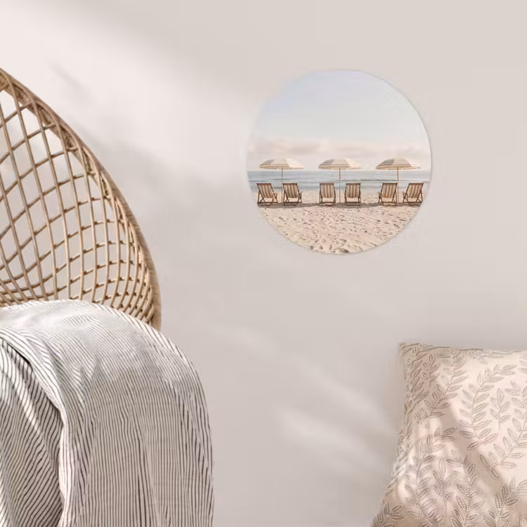 Behangcirkel - Strand - Stoelen - Parasol — 5