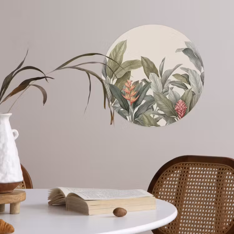 Behangcirkel - Tropisch - Planten - Modern - Groen — 4