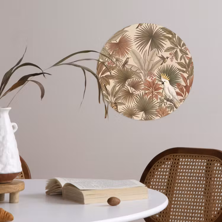 Behangcirkel - Tropisch - Vogels - Beige — 4