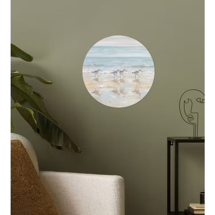 Behangcirkel - Vogels - Strand - Zee — 3