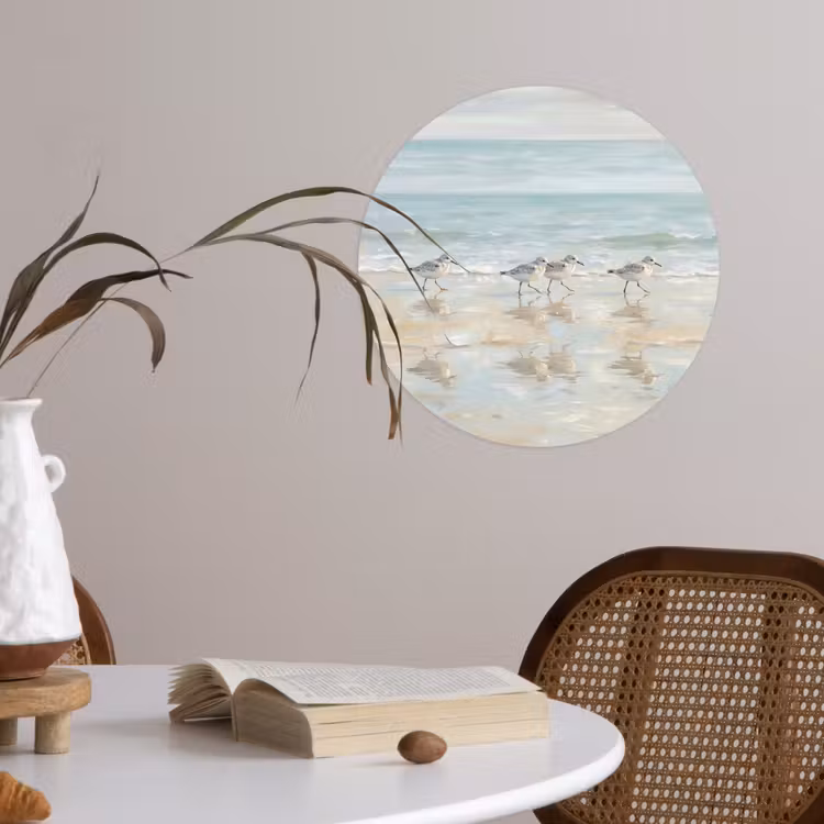 Behangcirkel - Vogels - Strand - Zee — 4