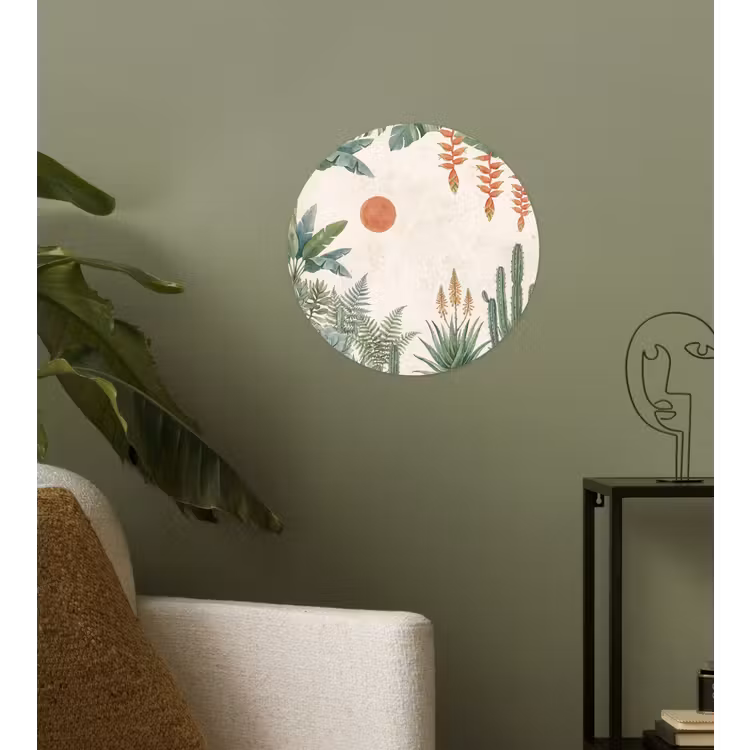 Behangcirkel - Woestijn - Planten - Groen — 3