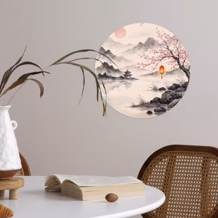 Behangcirkel - Zon - Japans - Traditioneel — 4