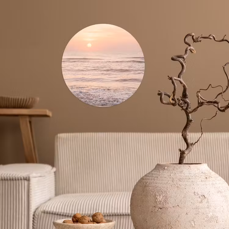 Behangcirkel - Zon - Strand - Roze — 2