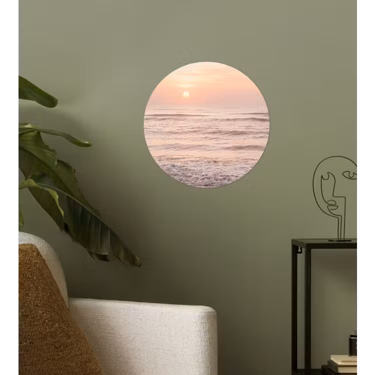 Behangcirkel - Zon - Strand - Roze — 3