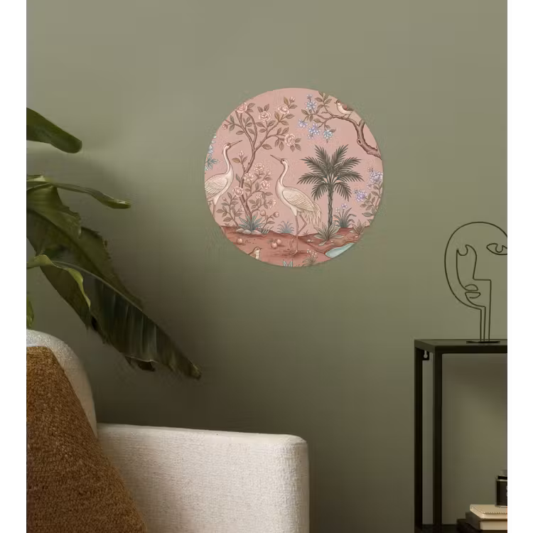 Behangcirkel - Nostalgisch - Reigers - Roze — 3