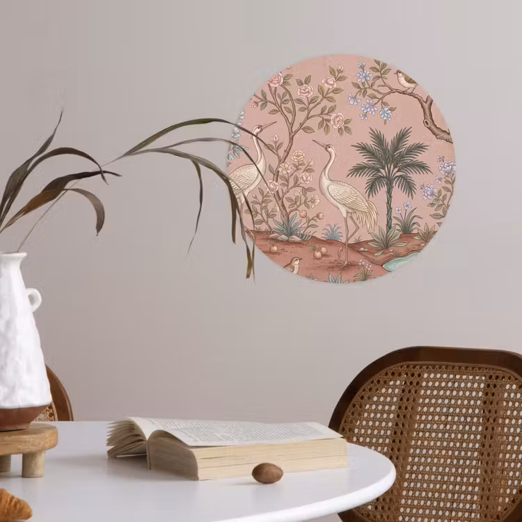 Behangcirkel - Nostalgisch - Reigers - Roze — 4