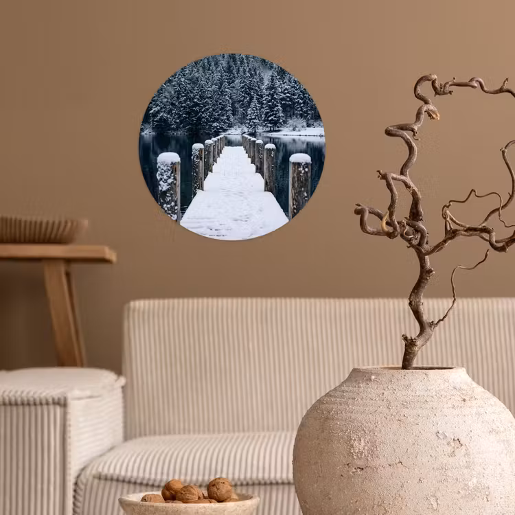 Behangcirkel - Steiger - Meer - Sneeuw - Bergen - Rustgevend — 2