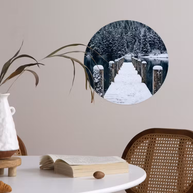 Behangcirkel - Steiger - Meer - Sneeuw - Bergen - Rustgevend — 4