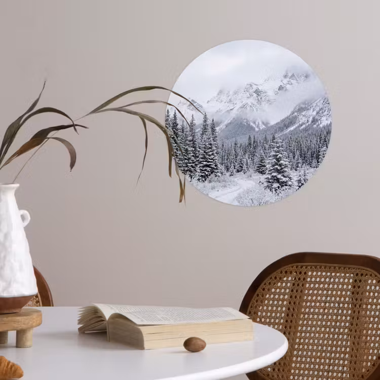 Behangcirkel - Weg - Bergen - Sneeuw - Naaldbos - Avontuurlijk — 4