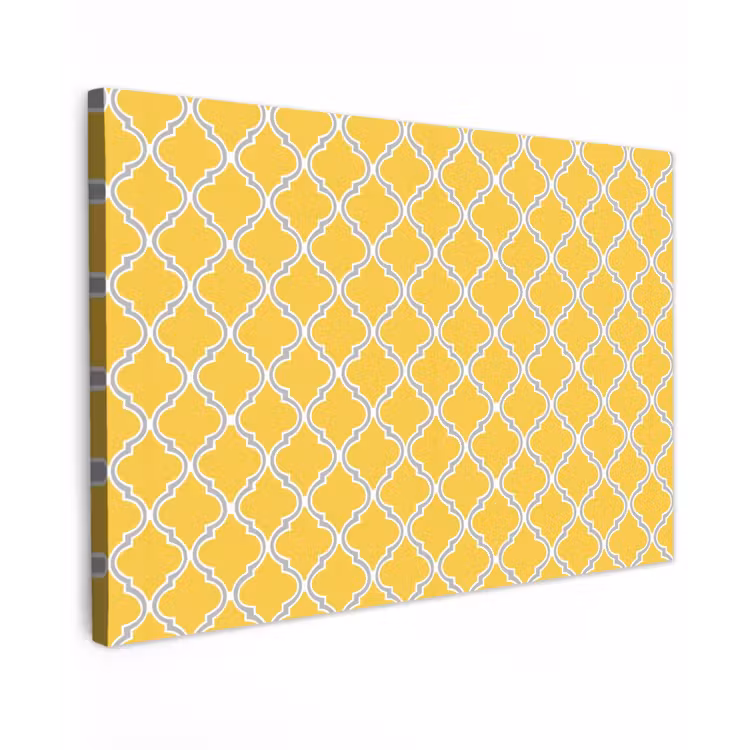 Buiten canvas - Lantaarn - Arabesk - Elegant - Geel — 1