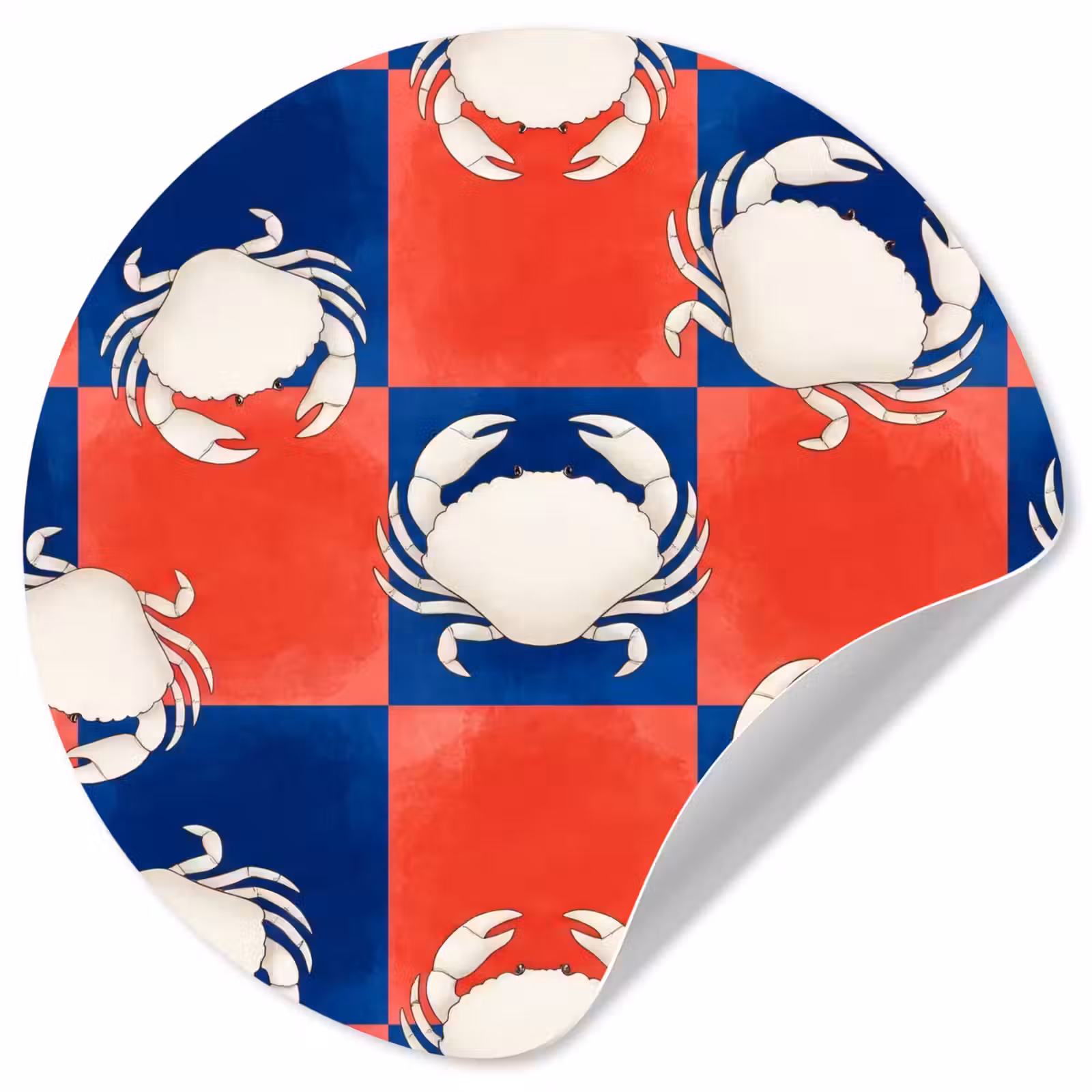 Behangcirkel - Patroon - Zeeleven - Rood - Blauw - Abstract — 1