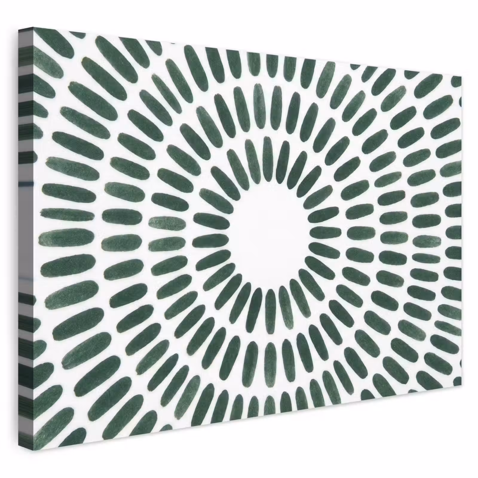 Buiten canvas - Abstract - Cirkel - Patroon - Modern - Groen — 1