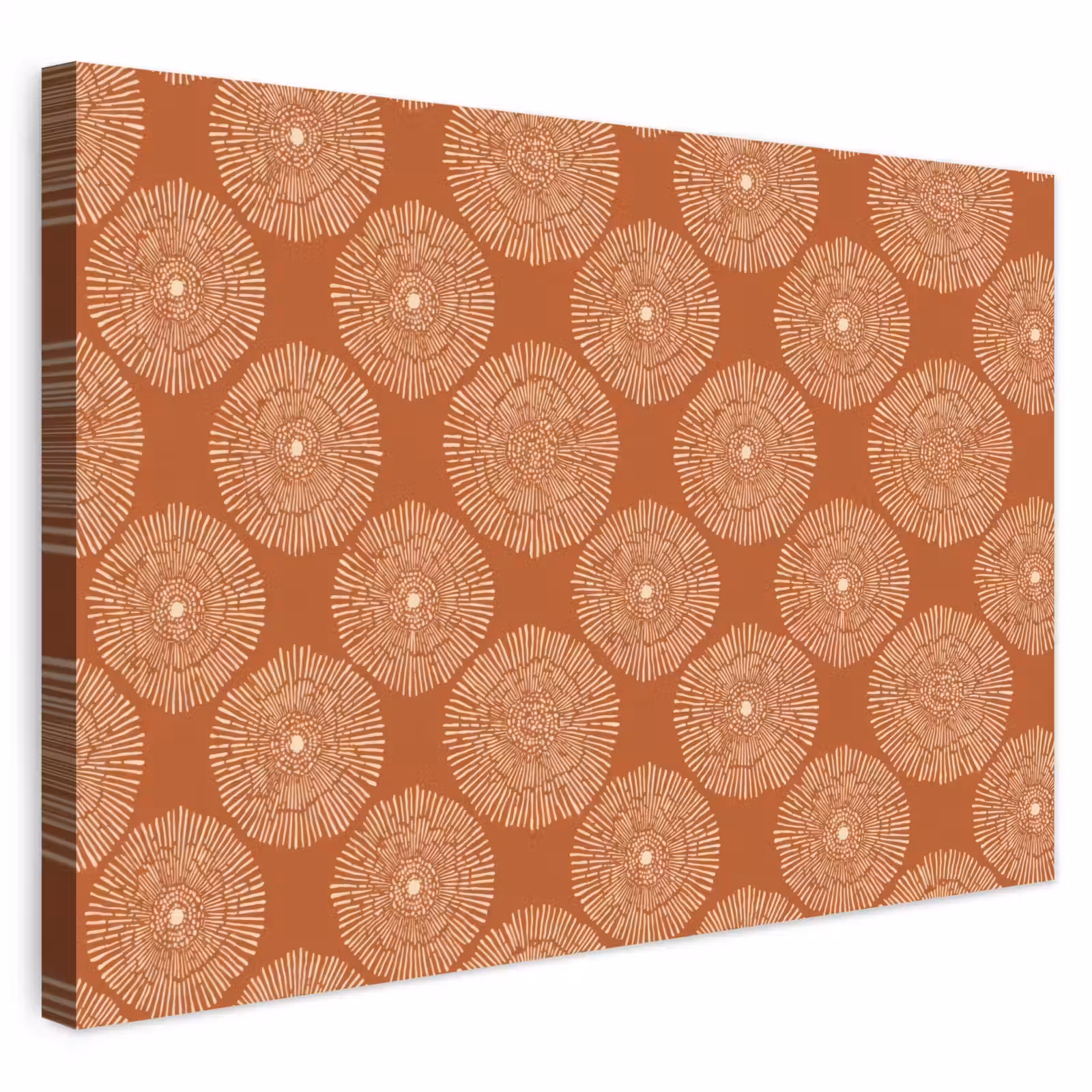 Buiten canvas - Cirkels - Grafisch - Patroon - Terracotta — 1