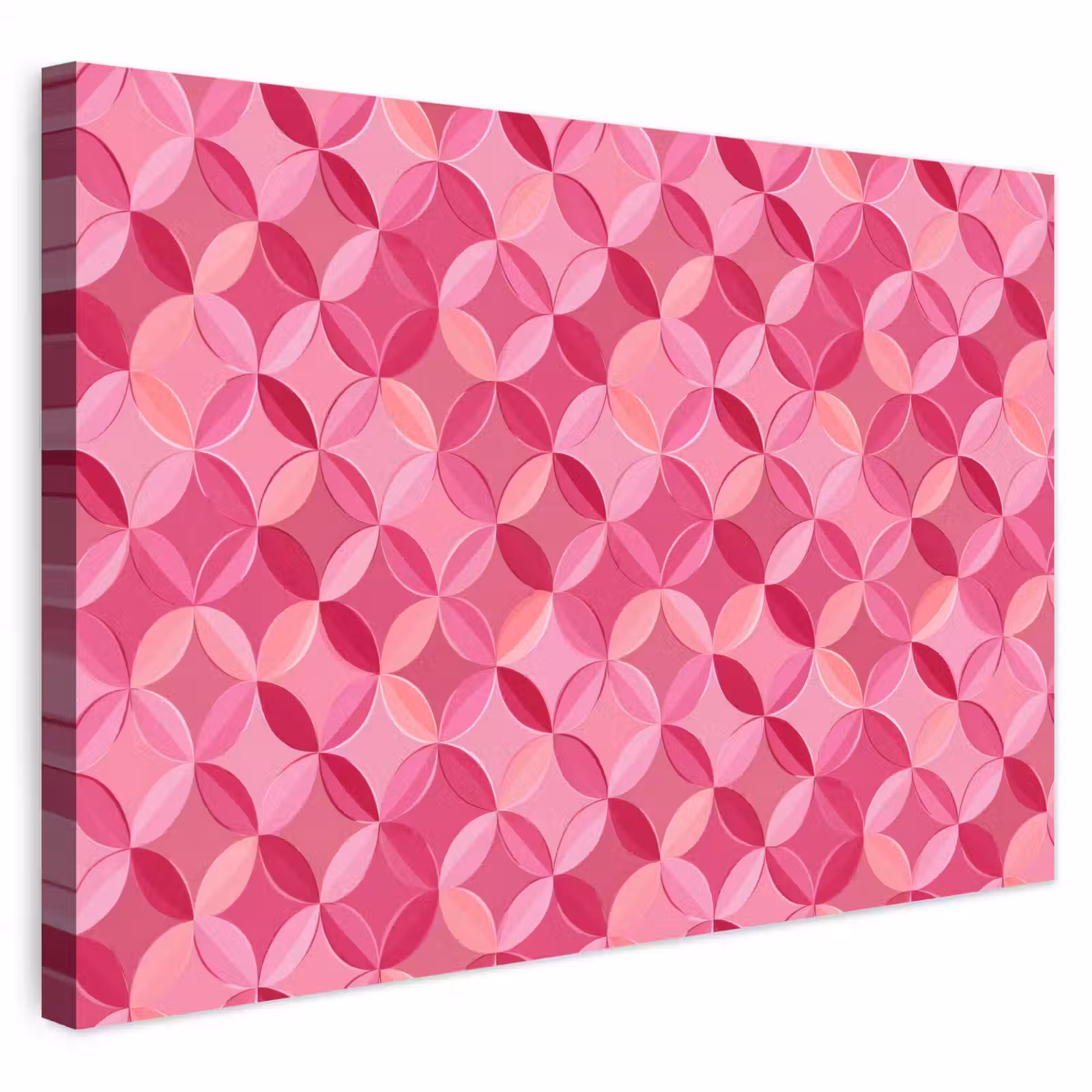 Buiten canvas - Geometrisch - Mozaïek - Modern - Roze — 1