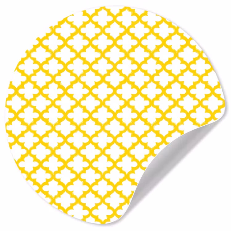 Behangcirkel - Patroon - Geometrisch - Klassiek - Geel — 1