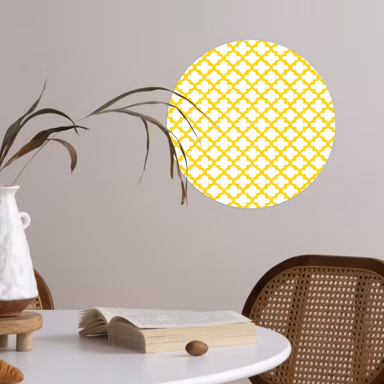 Behangcirkel - Patroon - Geometrisch - Klassiek - Geel — 4
