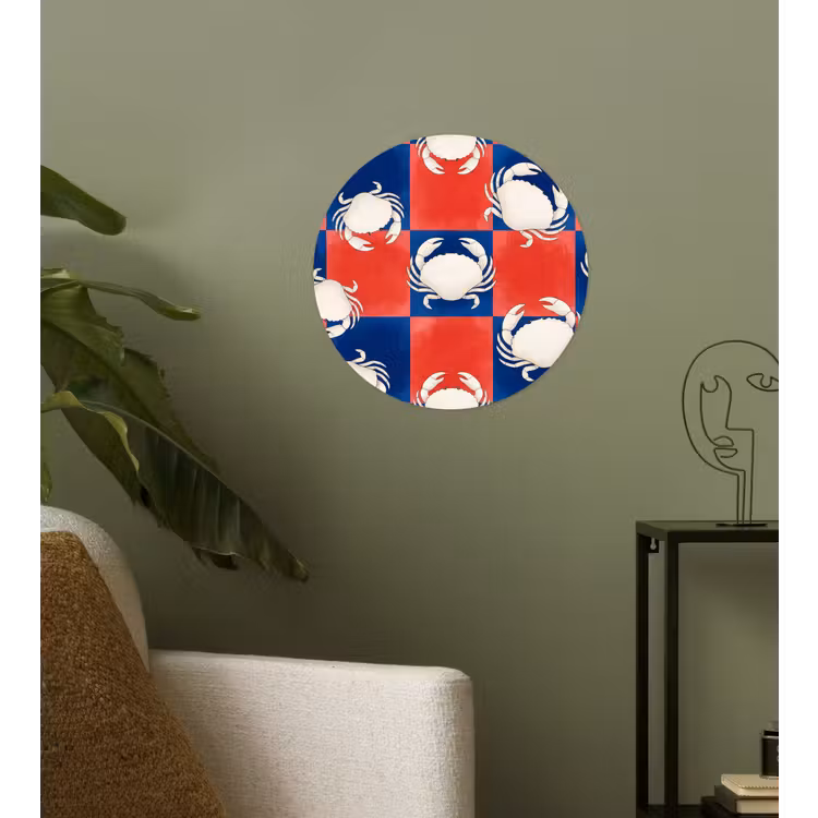 Behangcirkel - Patroon - Zeeleven - Rood - Blauw - Abstract — 3