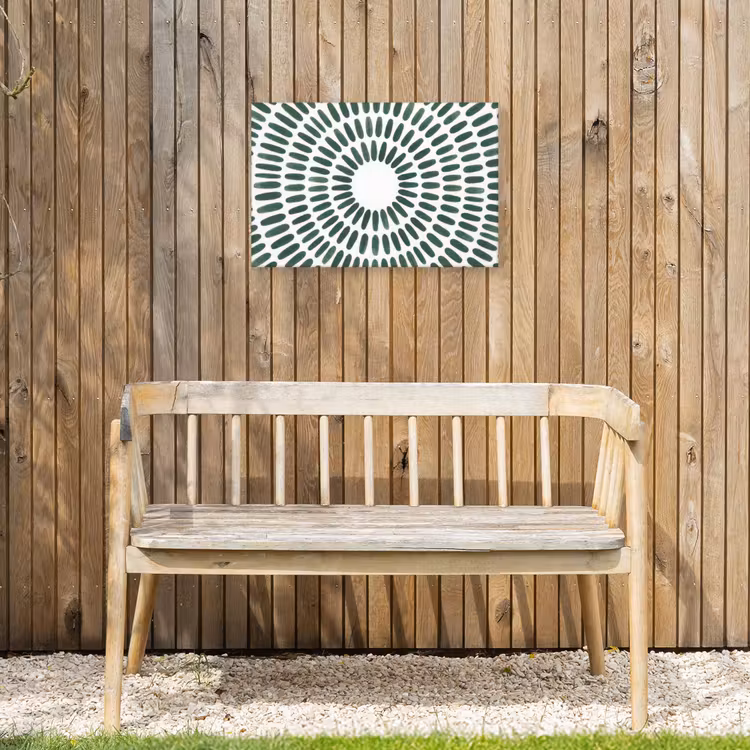 Buiten canvas - Abstract - Cirkel - Patroon - Modern - Groen — 3