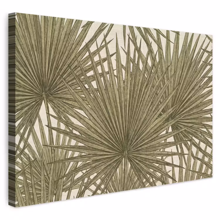 Buiten canvas - Blad - Tropisch - Patroon - Natuur - Groen — 1