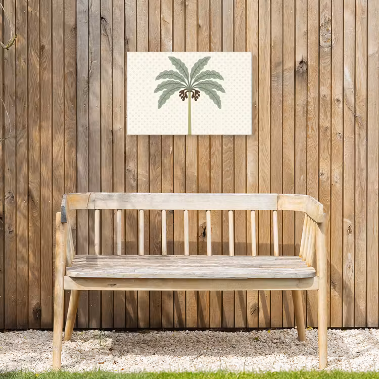 Buiten canvas - Boom - Bladeren - Groen - Decoratief - Beige — 3