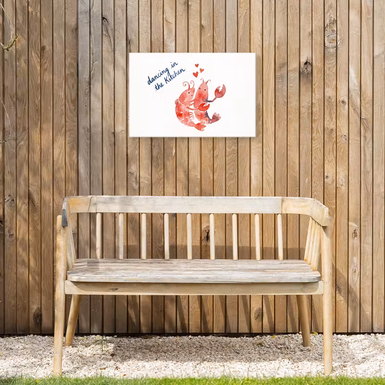 Buiten canvas - Dier - Dans - Liefde - Waterverf - Rood — 3