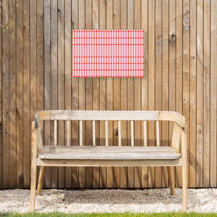 Buiten canvas - Geometrisch - Minimalistisch - Rood - Roze — 3