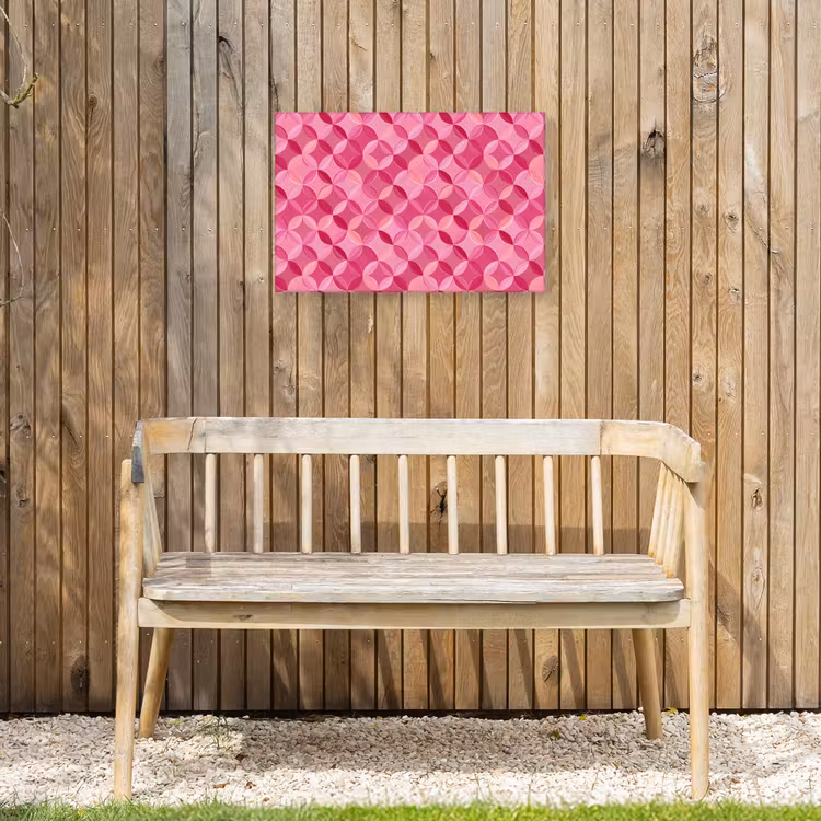 Buiten canvas - Geometrisch - Mozaïek - Modern - Roze — 3