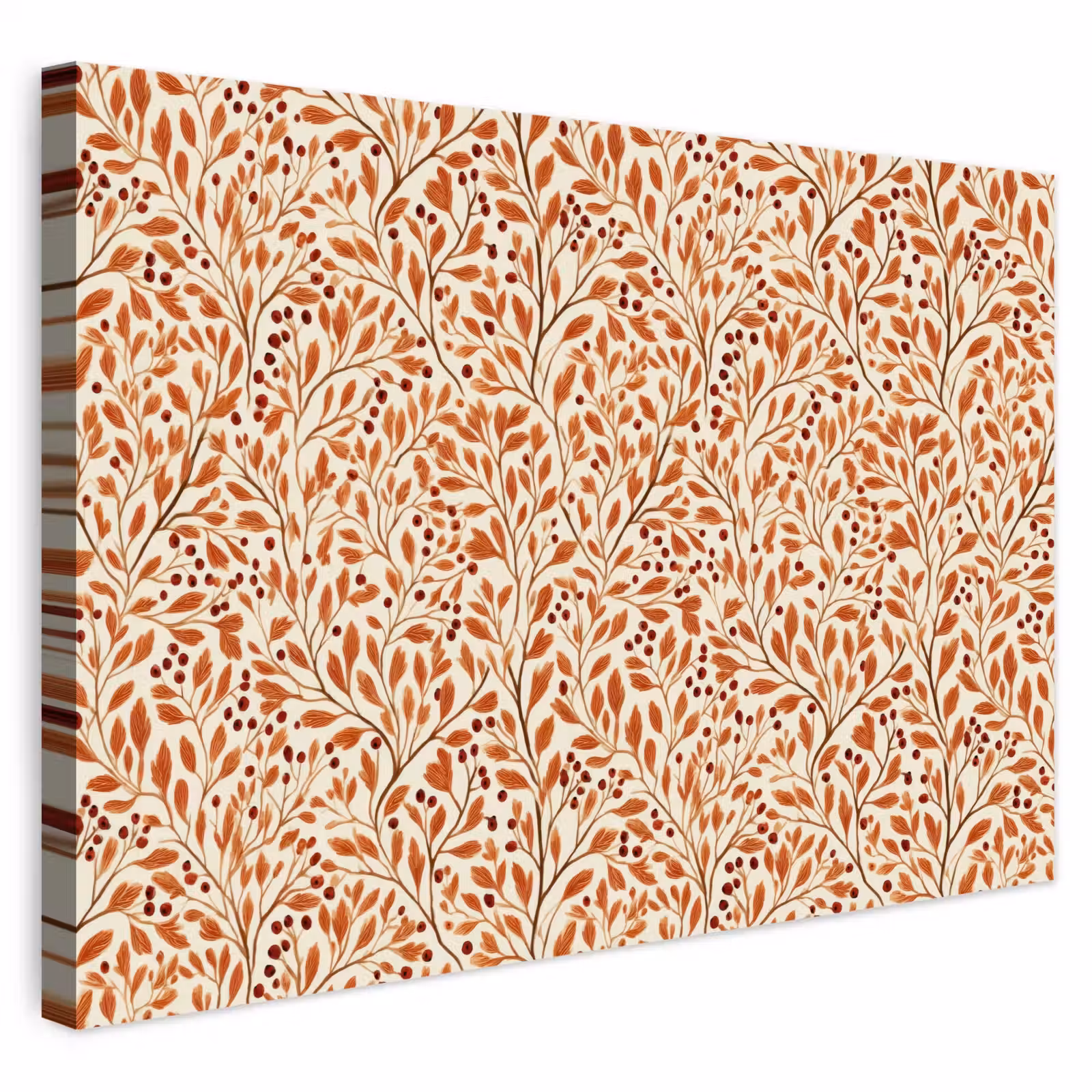 Buiten canvas - Bladeren - Botanisch - Terracotta — 1