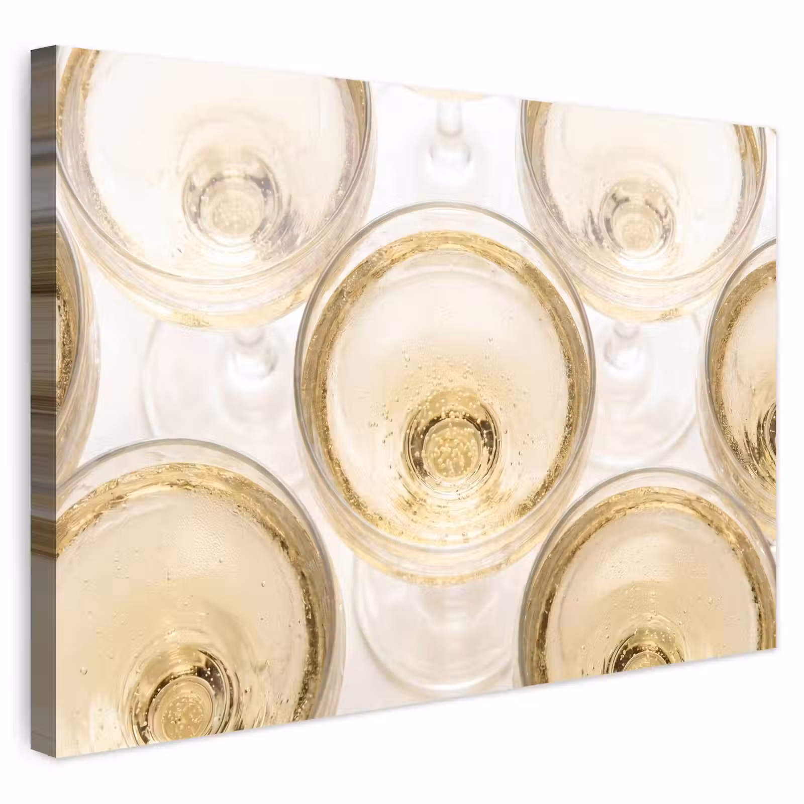 Buiten canvas - Drank - Glazen - Feest - Goud — 1