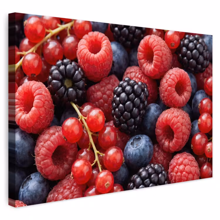 Buiten canvas - Bessen - Mix - Vers - Eten - Kleurrijk — 1